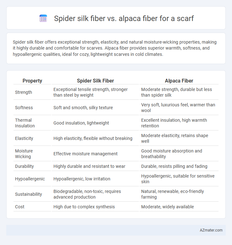 Spider silk fiber vs. alpaca fiber for a scarf - What is The Difference?