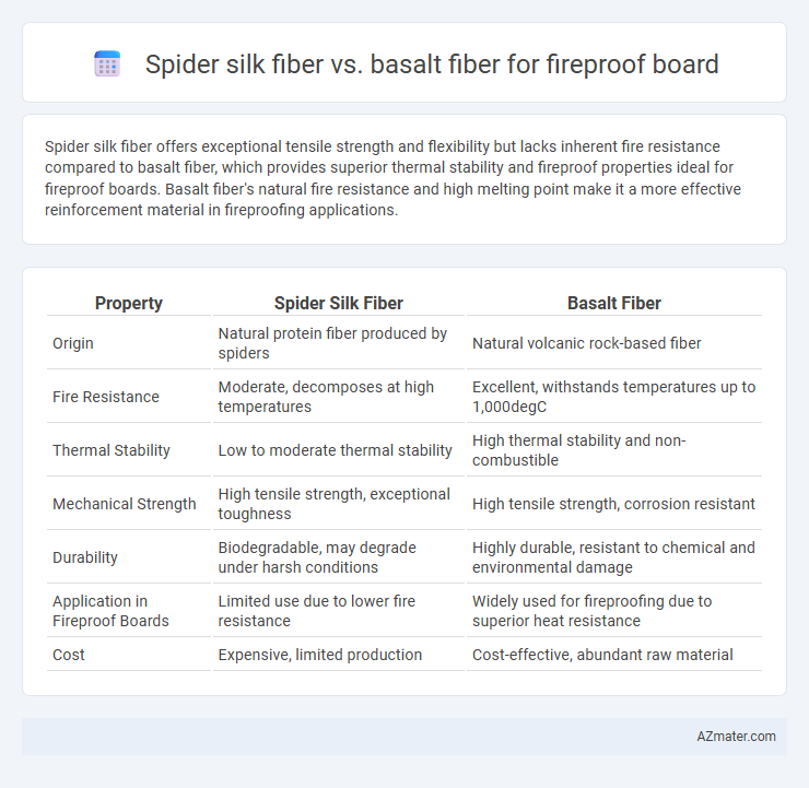 Spider silk fiber vs. basalt fiber for fireproof board - What is The Difference?