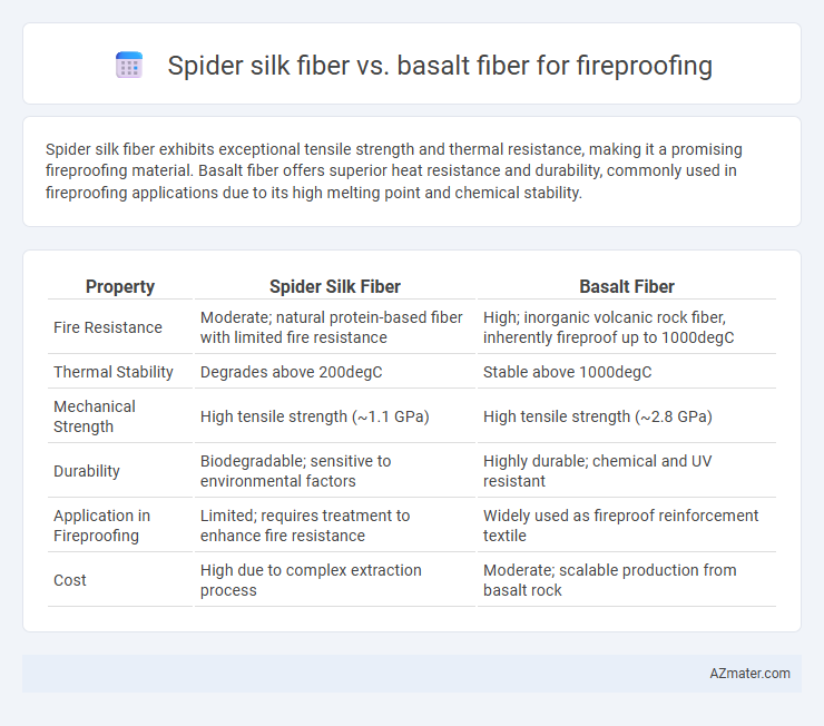 Spider silk fiber vs. basalt fiber for fireproofing - What is The Difference?