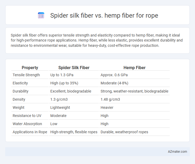Spider silk fiber vs. hemp fiber for rope - What is The Difference?