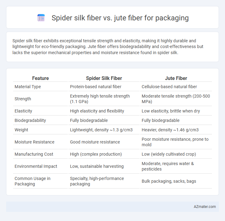 Spider silk fiber vs. jute fiber for packaging - What is The Difference?