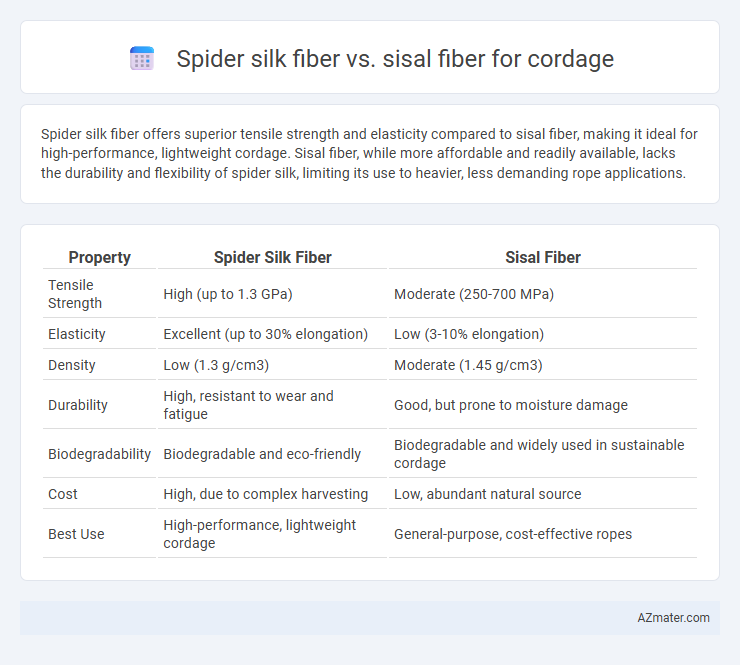 Spider silk fiber vs. sisal fiber for cordage - What is The Difference?