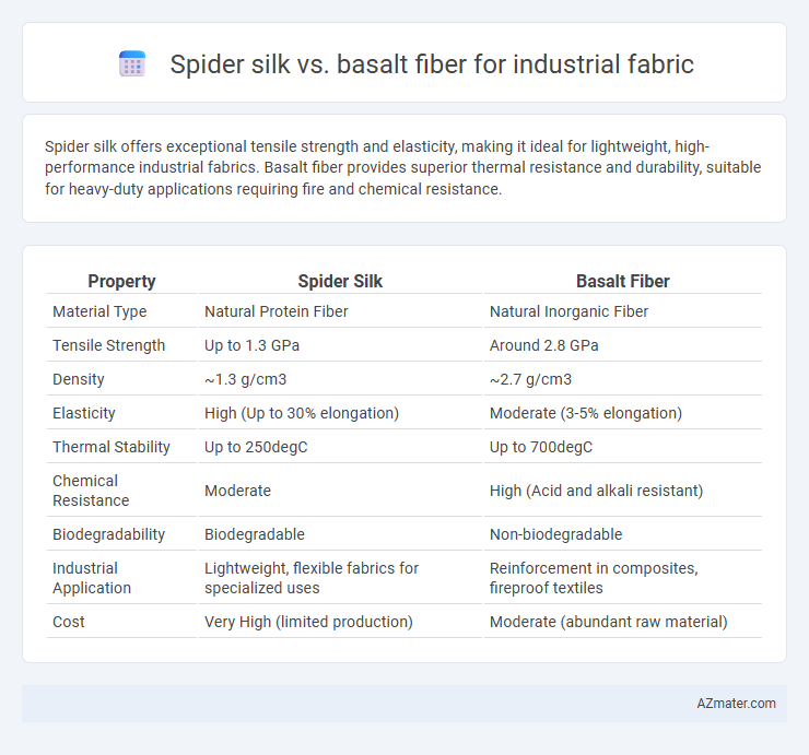 Spider silk vs. basalt fiber for industrial fabric - What is The Difference?
