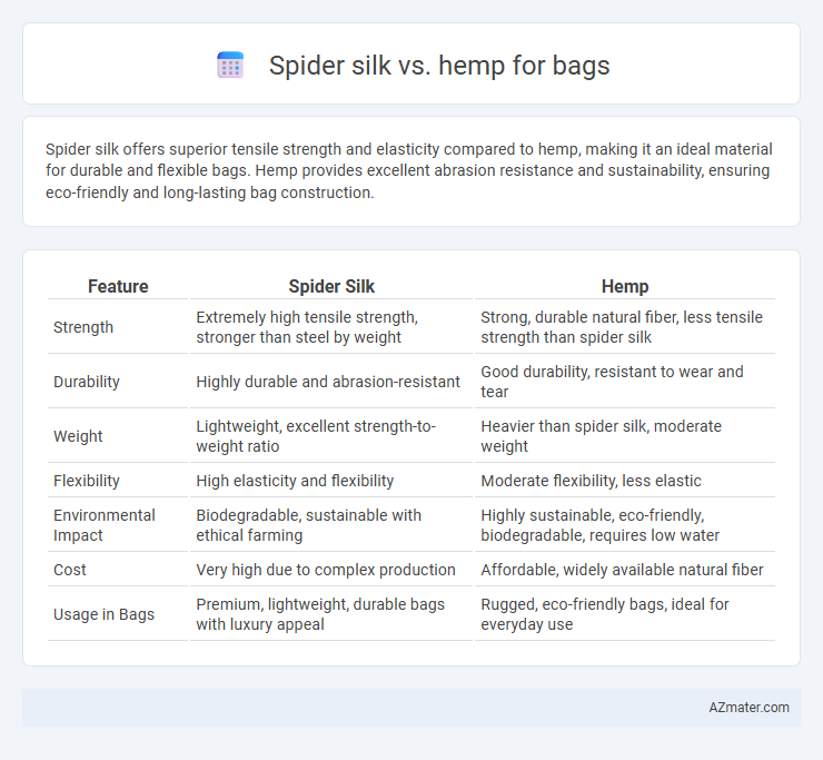 Spider silk vs. hemp for bags - What is The Difference?