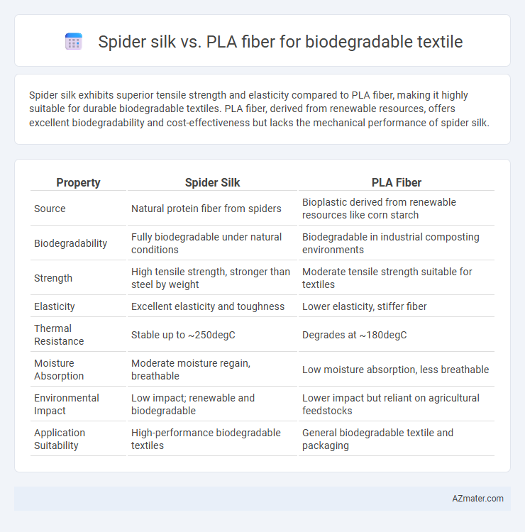 Spider silk vs. PLA fiber for biodegradable textile - What is The Difference?