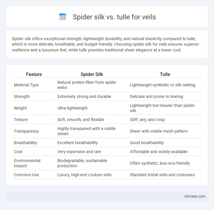 Spider silk vs. tulle for veils - What is The Difference?