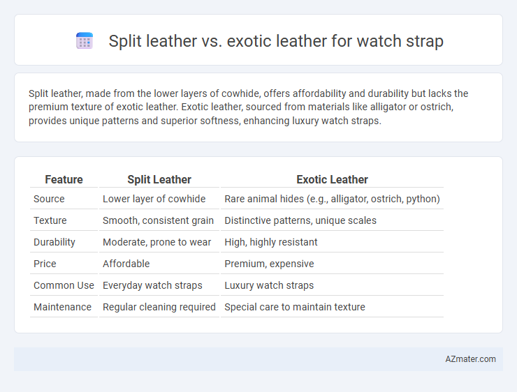 Split leather vs. exotic leather for watch strap - What is The Difference?