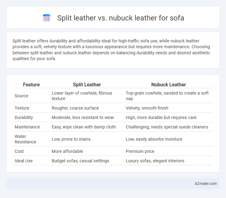 Split leather vs. nubuck leather for sofa - What is The Difference?