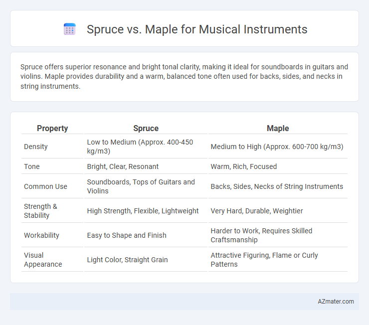 Spruce vs. Maple for Musical Instruments - What is The Difference?
