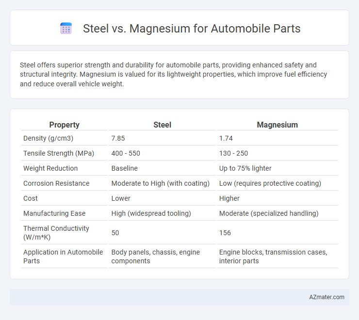 Steel vs. Magnesium for Automobile Parts - What is The Difference?