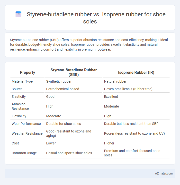 Styrene-butadiene rubber vs. isoprene rubber for shoe soles - What is The Difference?