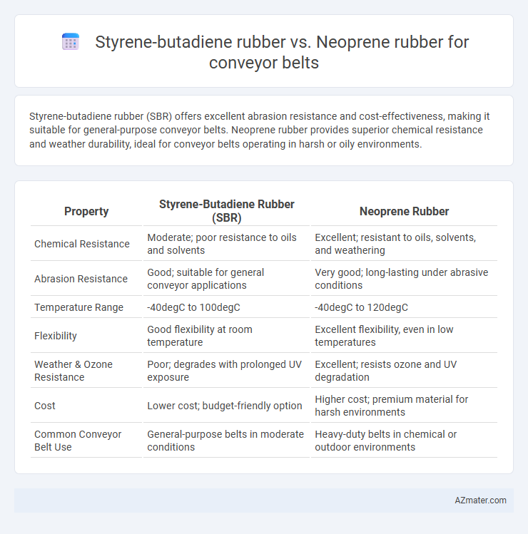 Styrene-butadiene rubber vs. Neoprene rubber for conveyor belts - What is The Difference?