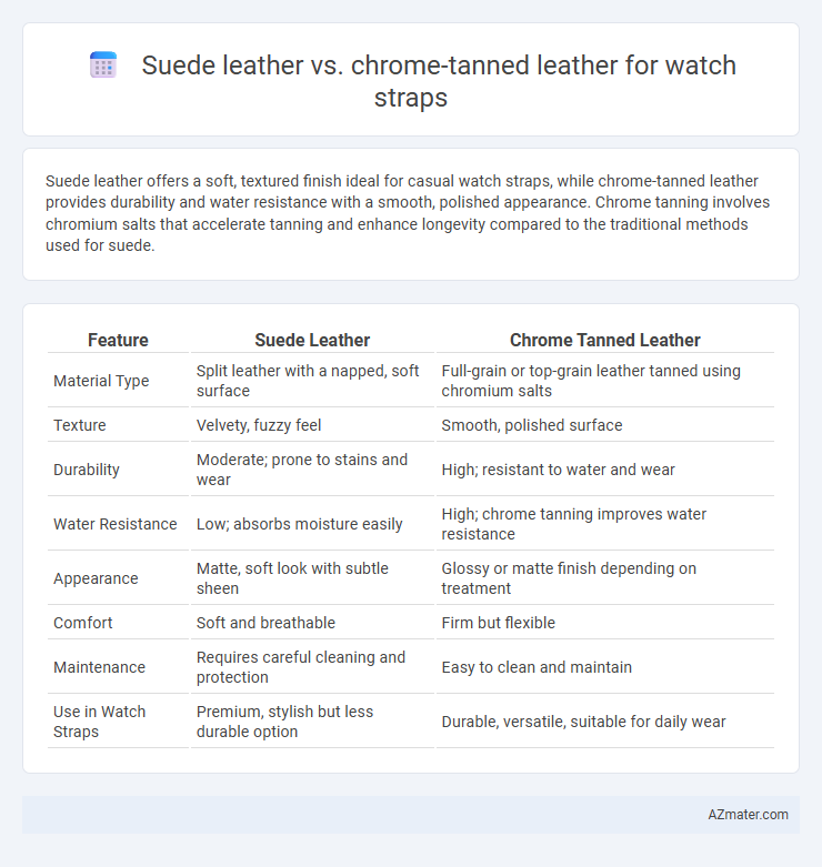 Suede leather vs. chrome-tanned leather for watch straps - What is The Difference?