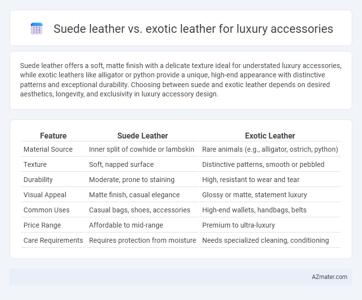 Suede leather vs. exotic leather for luxury accessories - What is The Difference?