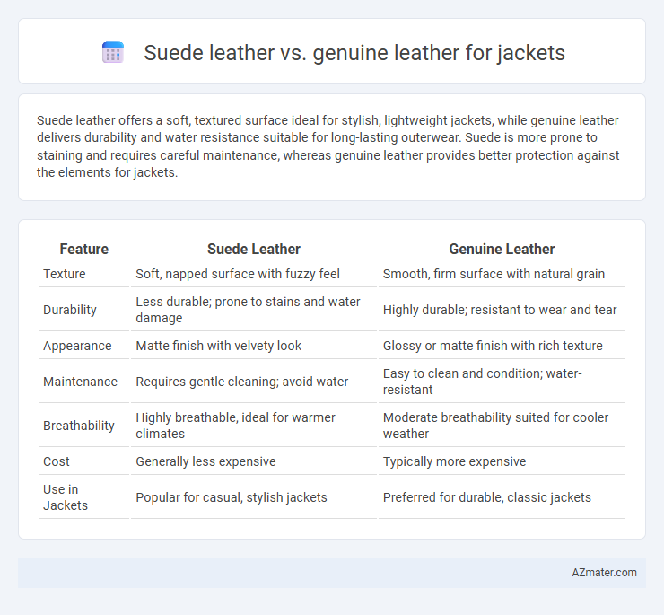 Suede leather vs. genuine leather for jackets - What is The Difference?