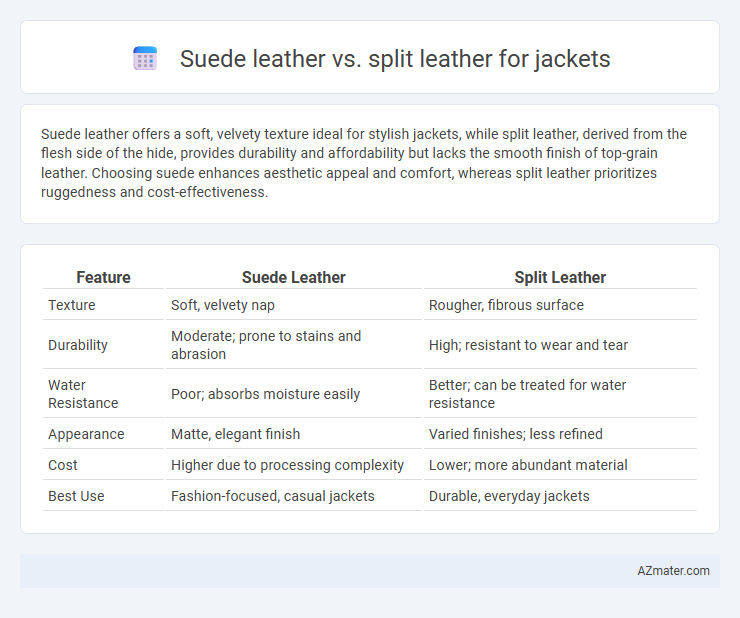 Suede leather vs. split leather for jackets - What is The Difference?