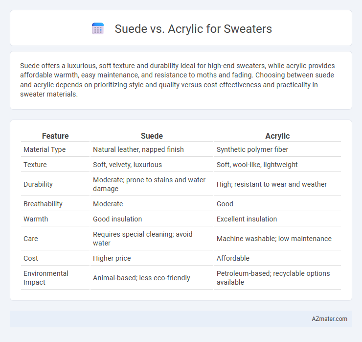 Suede vs. Acrylic for Sweaters - What is The Difference?