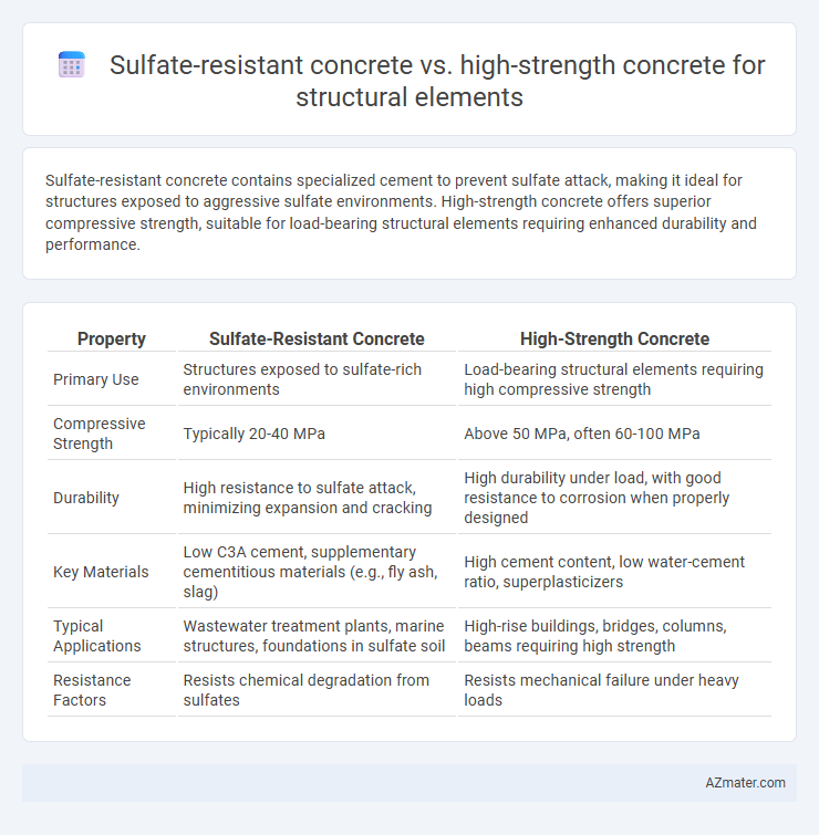 Sulfate-resistant concrete vs. high-strength concrete for structural elements - What is The Difference?
