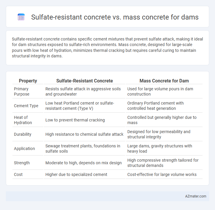 Sulfate-resistant concrete vs. mass concrete for dams - What is The Difference?