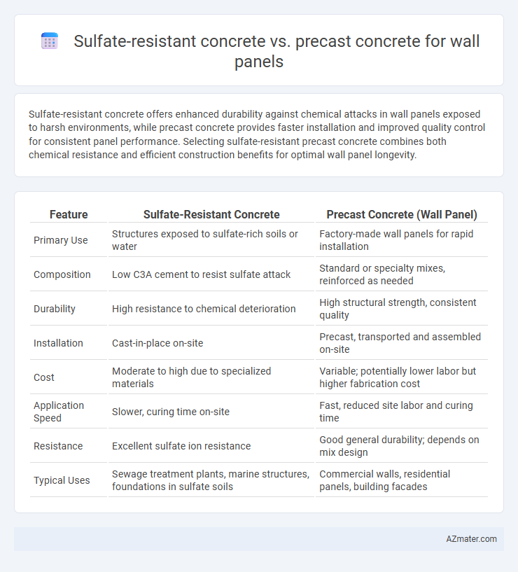 Sulfate-resistant concrete vs. precast concrete for wall panels - What is The Difference?