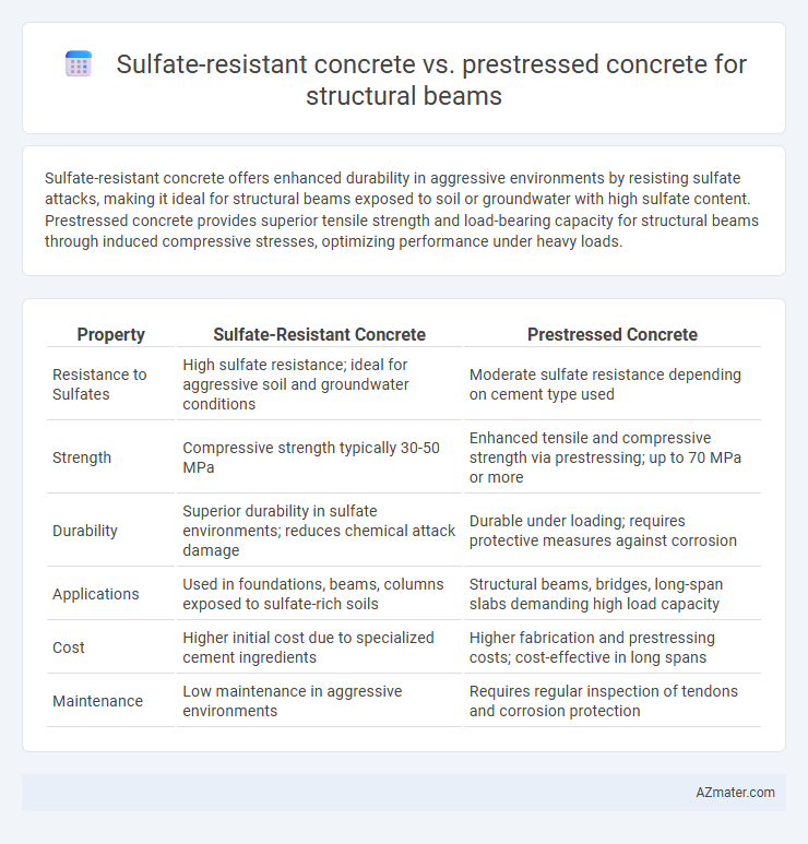 Sulfate-resistant concrete vs. prestressed concrete for structural beams - What is The Difference?
