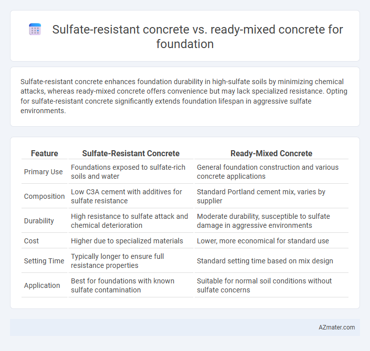 Sulfate-resistant concrete vs. ready-mixed concrete for foundation - What is The Difference?