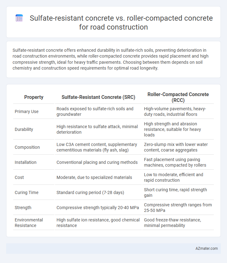 Sulfate-resistant concrete vs. roller-compacted concrete for road construction - What is The Difference?