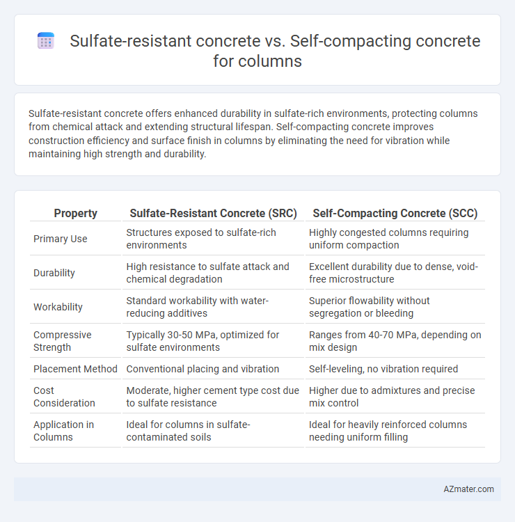 Sulfate-resistant concrete vs. Self-compacting concrete for columns - What is The Difference?