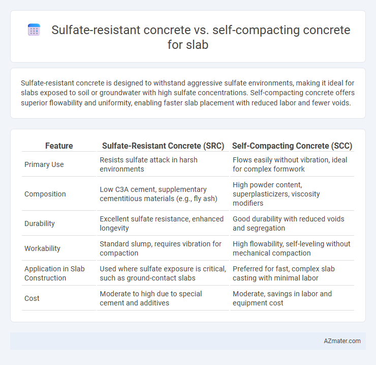 Sulfate-resistant concrete vs. self-compacting concrete for slab - What is The Difference?