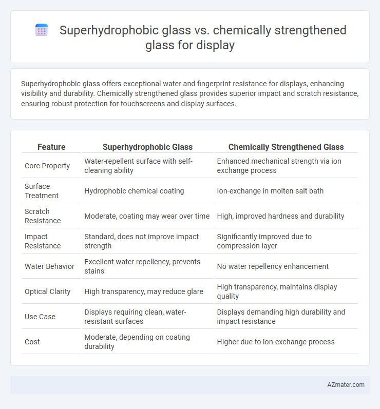Superhydrophobic glass vs. chemically strengthened glass for display - What is The Difference?