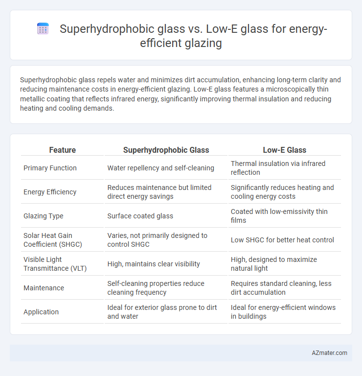 Superhydrophobic glass vs. Low-E glass for energy-efficient glazing - What is The Difference?