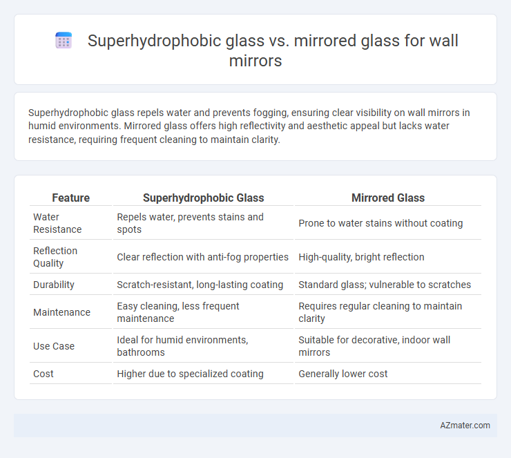 Superhydrophobic glass vs. mirrored glass for wall mirrors - What is The Difference?