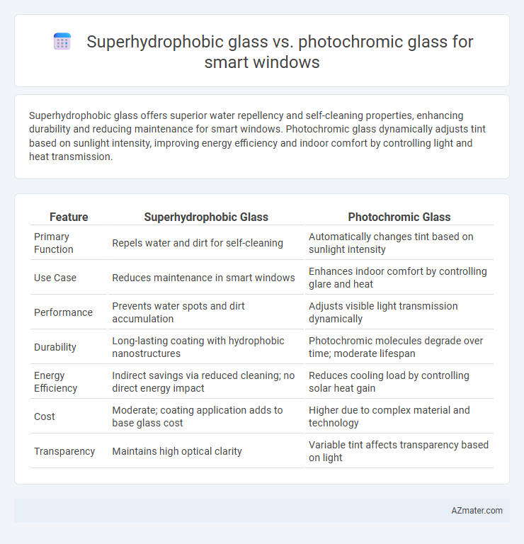 Superhydrophobic glass vs. photochromic glass for smart windows - What is The Difference?