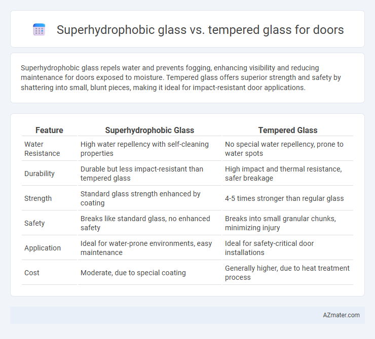 Superhydrophobic glass vs. tempered glass for doors - What is The Difference?