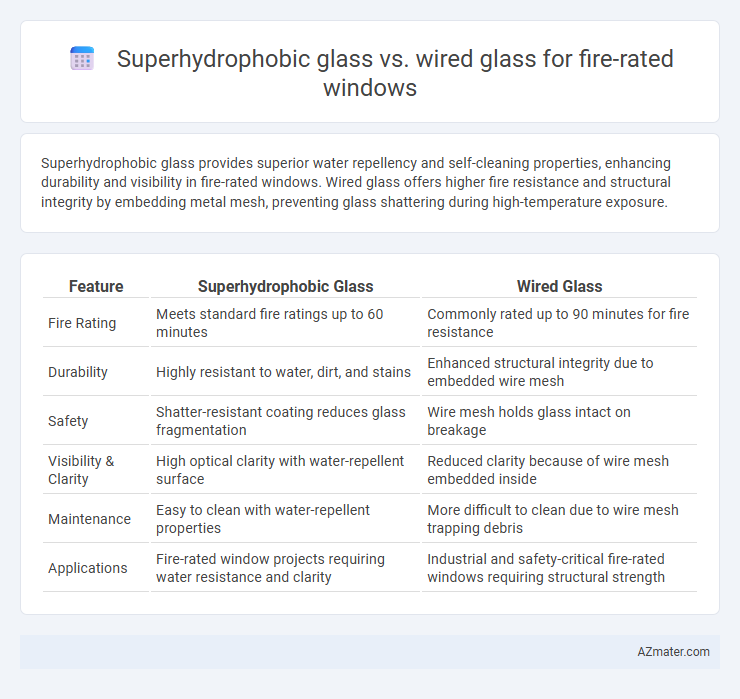 Superhydrophobic glass vs. wired glass for fire-rated windows - What is The Difference?