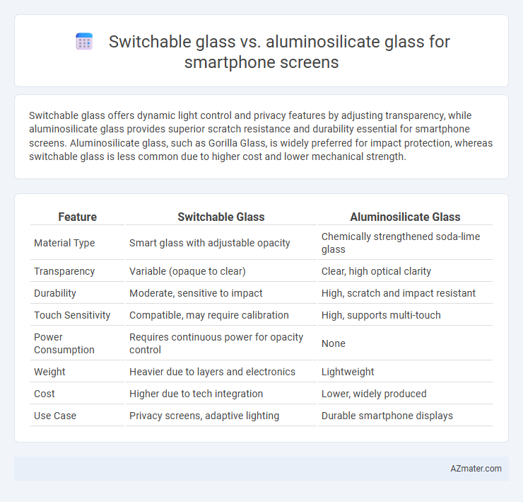 Switchable glass vs. aluminosilicate glass for smartphone screens - What is The Difference?