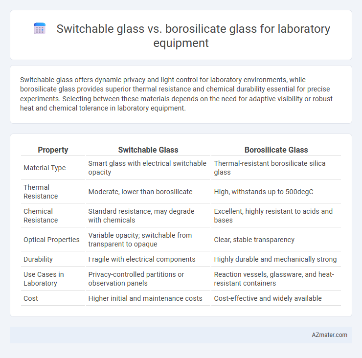 Switchable glass vs. borosilicate glass for laboratory equipment - What is The Difference?