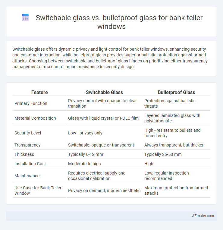 Switchable glass vs. bulletproof glass for bank teller windows - What is The Difference?