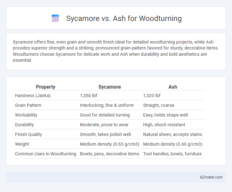Sycamore vs. Ash for Woodturning - What is The Difference?