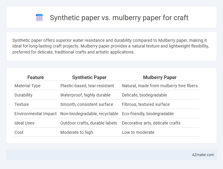 Synthetic paper vs. mulberry paper for craft - What is The Difference?