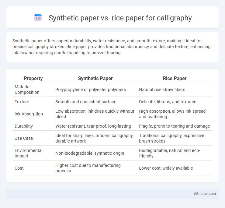 Synthetic paper vs. rice paper for calligraphy - What is The Difference?