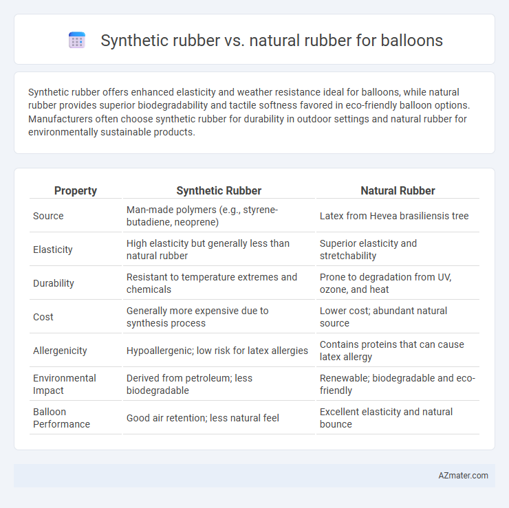 Synthetic rubber vs. natural rubber for balloons - What is The Difference?