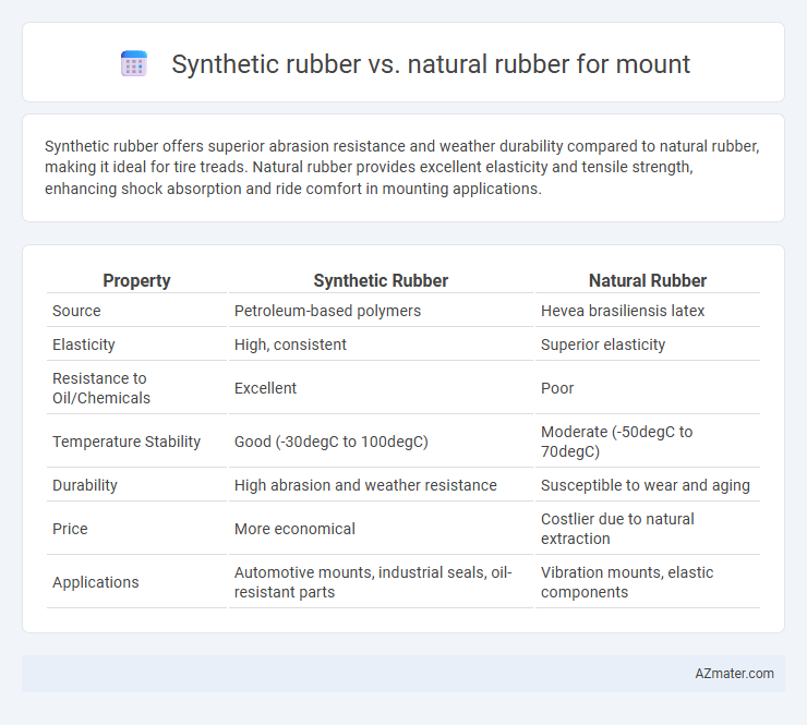 Synthetic rubber vs. natural rubber for mount - What is The Difference?
