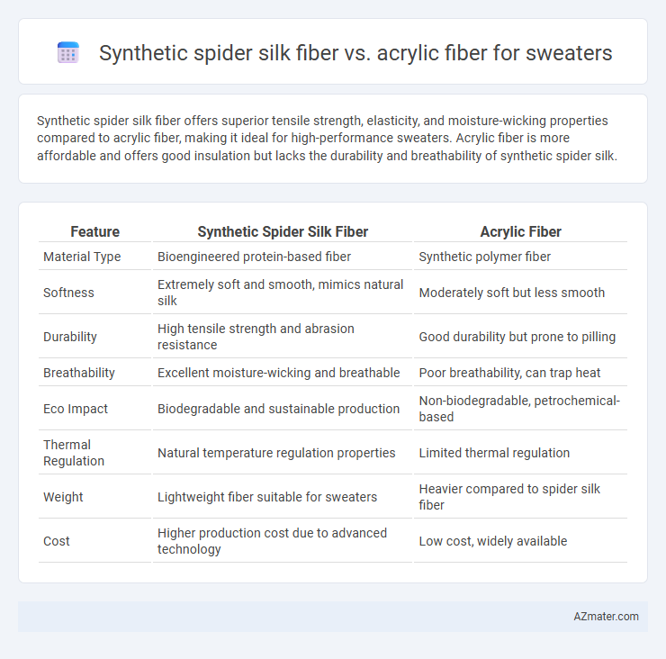 Synthetic spider silk fiber vs. acrylic fiber for sweaters - What is The Difference?