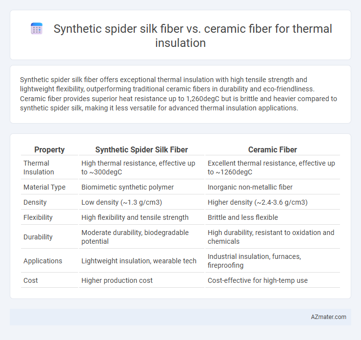 Synthetic spider silk fiber vs. ceramic fiber for thermal insulation - What is The Difference?