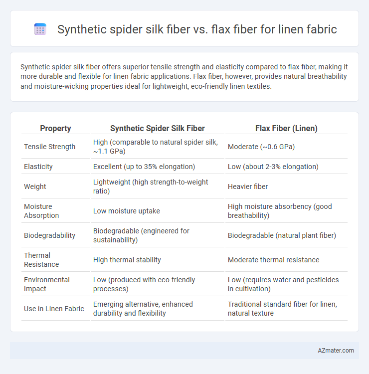 Synthetic spider silk fiber vs. flax fiber for linen fabric - What is The Difference?