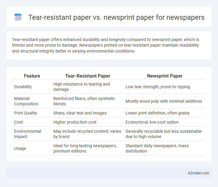 Tear-resistant paper vs. newsprint paper for newspapers - What is The Difference?