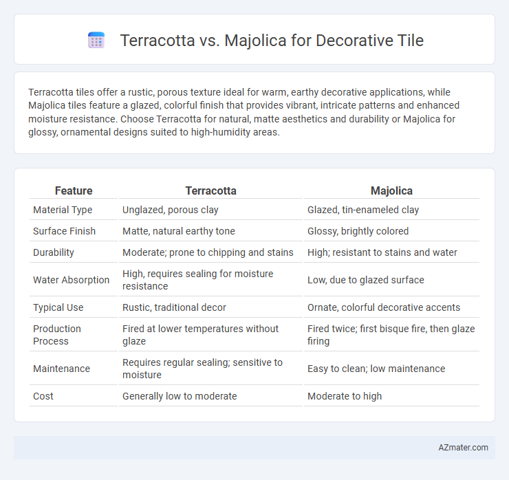 Terracotta vs. Majolica for Decorative Tile - What is The Difference?