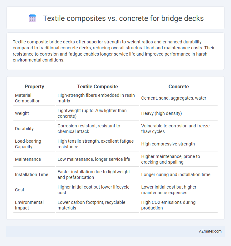 Textile composites vs. concrete for bridge decks - What is The Difference?