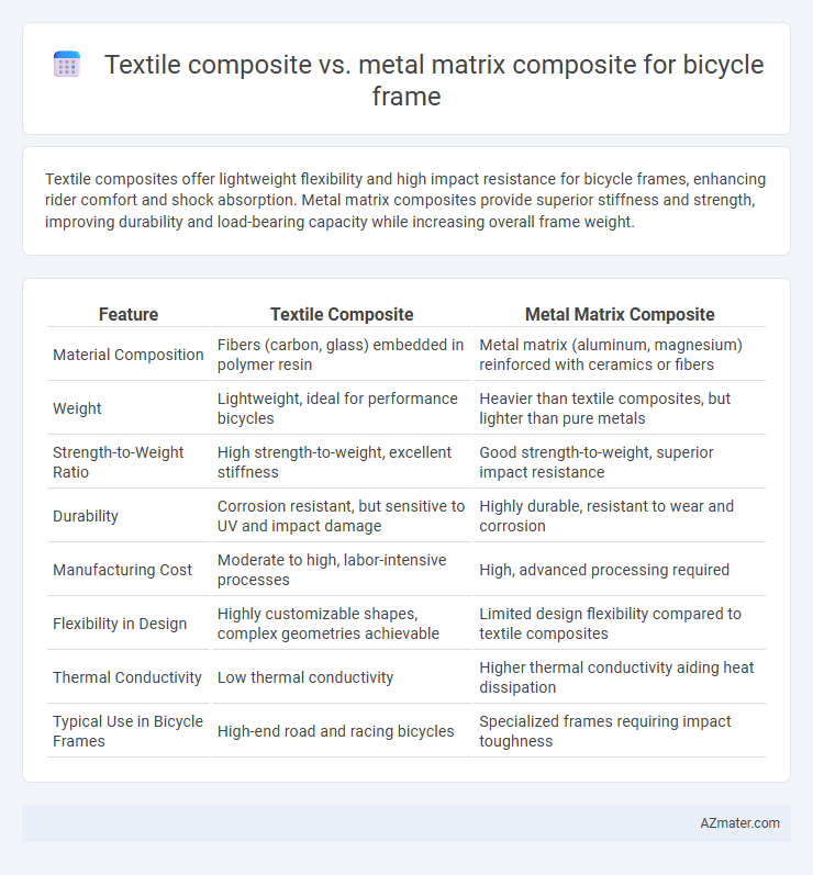 Textile composite vs. metal matrix composite for bicycle frame - What is The Difference?